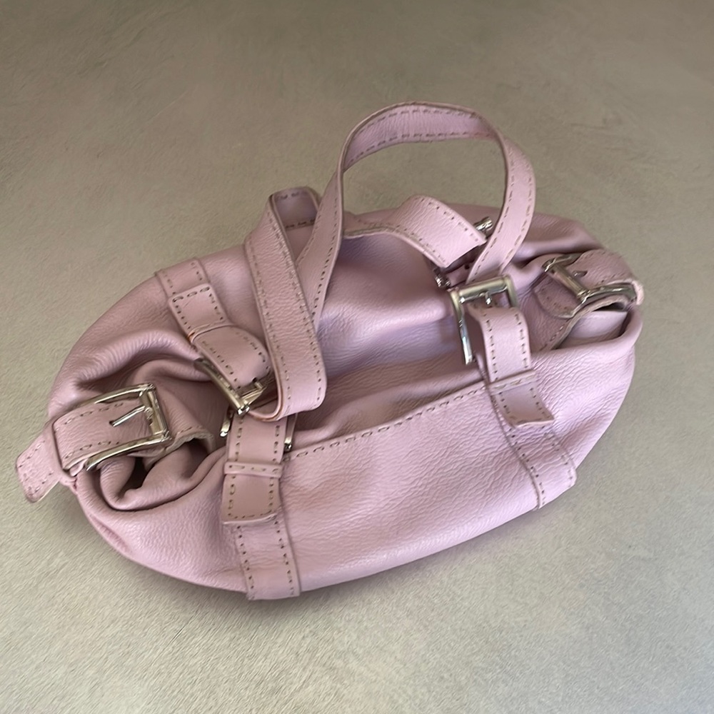 Carla Mancini pink leather bag